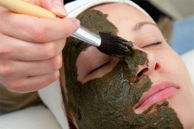 Máscara de algas para a firmeza e elasticidade da pel